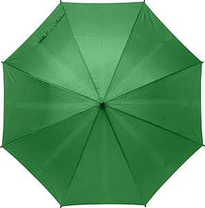 Klasický automatický deštník, pr. 104cm, rovná rukojeť, vyrobeno z RPET, zelený