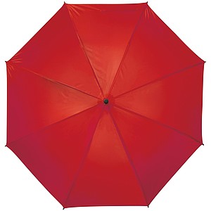 Klasický deštník, pr.103cm, s madlem na ruku, červený
