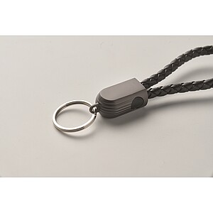 Klíčenka a kabel type-C, černá