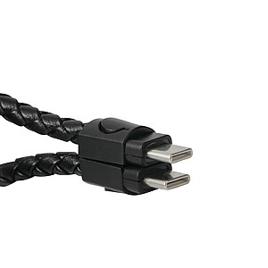 Klíčenka s kabelem pro nabíjení, černá