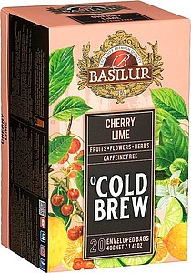 KOLTER Porcovaný ledový čaj Cold Brew Cherry Lime, 20 x 2 g