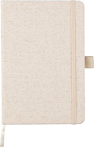Konopný poznámkový blok A5, khaki - reklamní zápisník