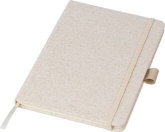 Konopný poznámkový blok A5, khaki
