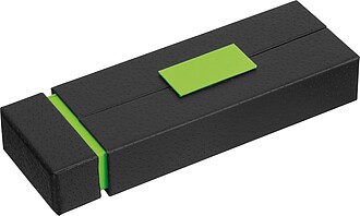 Kovová psací sada propisky a rolleru, světle zelená