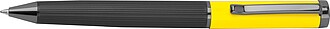 Kovová psací sada propisky a rolleru, žlutá