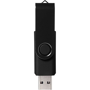 Kovový USB Rotate, 4 GB, černá, cena na vyžádání