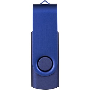 Kovový USB Rotate, 4 GB, námořní modrá, cena na vyžádání