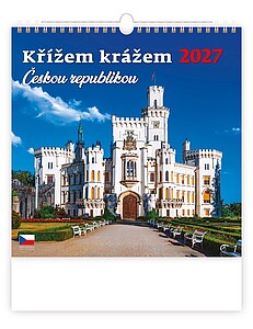 Křížem krážem Českou republikou nástěnný kalendář 2027
