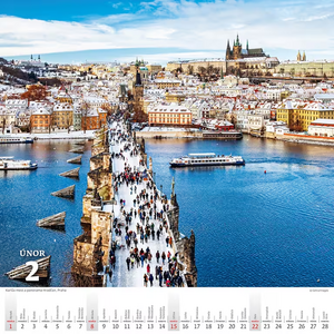 Křížem krážem Českou republikou nástěnný kalendář 2027