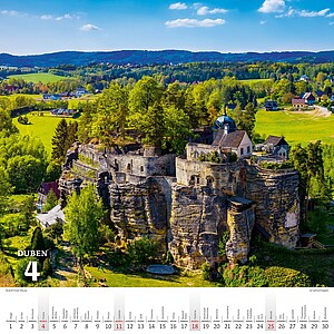 Křížem krážem Českou republikou nástěnný kalendář 2027