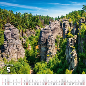 Křížem krážem Českou republikou nástěnný kalendář 2027