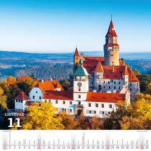 Křížem krážem Českou republikou nástěnný kalendář 2027