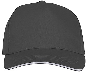 Kšiltovka sandwich pětipanelová, antracitová