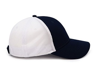 Kšiltovka se síťovanou zadní částí, bílá/námořní modrá