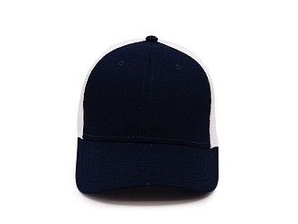 Kšiltovka se síťovanou zadní částí, bílá/námořní modrá