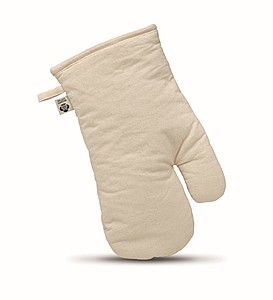 Kuchyňská rukavice z organické bavlny, béžová