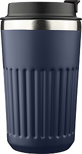 LACHOS Cestovní termohrnek z recyklované nerezové oceli, 400 ml, tmavě modrá