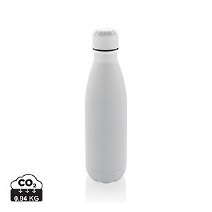 Láhev na pití, 500ml, recyklovaná nerezová ocel, bílá - reklamní předměty