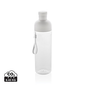 Láhev na pití, 600ml, RPET, bílá - ekologické reklamní předměty