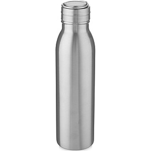 Láhev na pití, 700ml, z nerezové oceli s poutkem, stříbrná