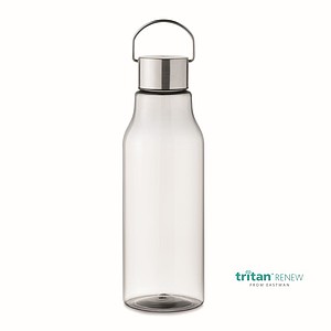 Láhev na pití, 800ml, nerezové víčko, Tritan Renew, transparentní - ekologické reklamní předměty