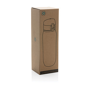 Láhev na pití, 800ml, RPET, transparentní černá