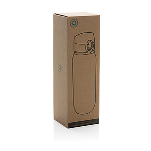 Láhev na pití, 800ml, RPET, transparentní modrá