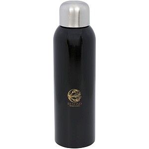 Láhev na pití, 820ml, z recyklované nerezové oceli, černá