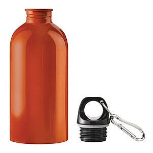 Láhev na pití z nerezové oceli 400 ml, oranžová