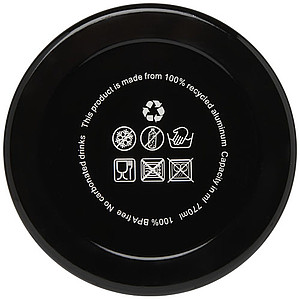 Láhev na pití z recyklovaného hliníku, 700ml, černá