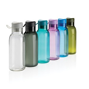 Láhev na pití z recyklovaného PET materiálu, objem 500 ml, tyrkysová
