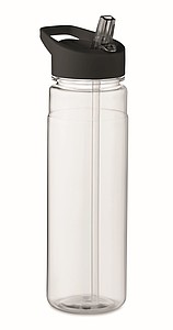 Láhev na pití z RPET, 650ml, černé víčko - reklamní předměty