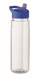 Láhev na pití z RPET, 650ml, modré víčko - reklamní předměty