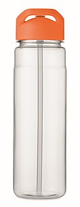 Láhev na pití z RPET, 650ml, oranžové víčko