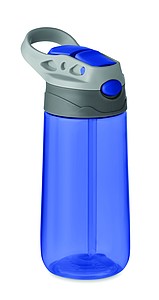 Láhev na pití z tritanu, 450ml, transparentní modrá - ekologické reklamní předměty