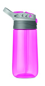 Láhev na pití z tritanu, 450ml, transparentní růžová