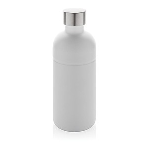 Láhev na sycené nápoje z recyklované oceli, objem 800 ml, bílá - reklamní předměty