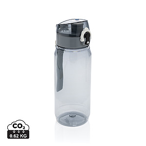 Láhev na vodu, 600ml, RPET, transparentní šedá