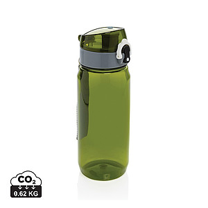 Láhev na vodu, 600ml, RPET, transparentní zelená