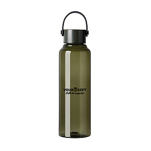 Láhev na vodu z RPET 550 ml, vojenská zelená