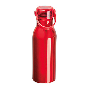 Lahev z recyklovaného hliníku 750 ml, červená