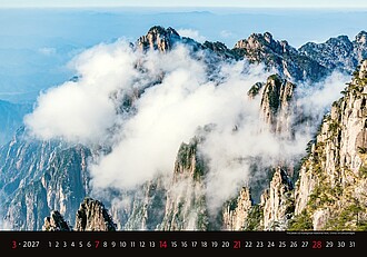 Landscapes 2027, nástěnný kalendář, prodloužená záda