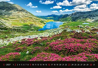 Landscapes 2027, nástěnný kalendář, prodloužená záda