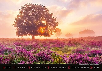 Landscapes 2027, nástěnný kalendář, prodloužená záda