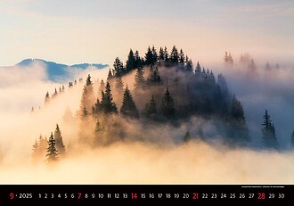 Landscapes 2027, nástěnný kalendář, prodloužená záda