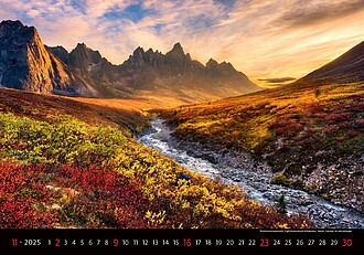 Landscapes 2027, nástěnný kalendář, prodloužená záda