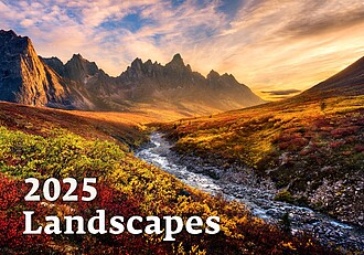 Landscapes 2027, nástěnný kalendář, prodloužená záda