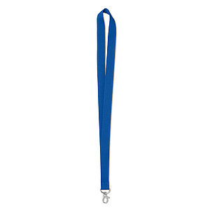 Lanyard, šňůrka s metalickým háčkem, královská modrá