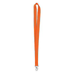 Lanyard, šňůrka s metalickým háčkem, oranžová