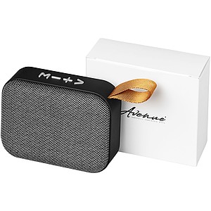 Látkový Bluetooth® reproduktor , tmavě šedá - reklamní předměty